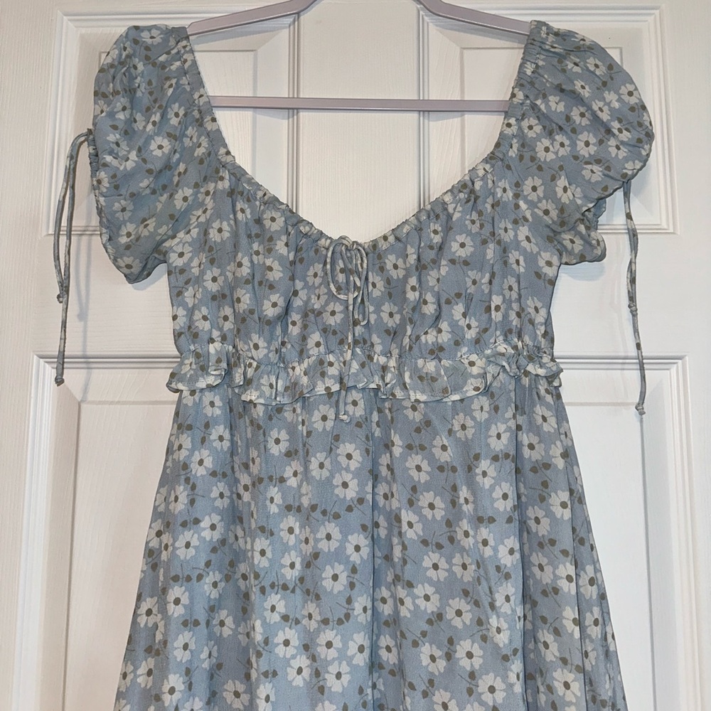 Saint Helena Blue Floral Dress XS - Picture 8 of 10
